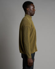 Maglia in cotone con zip effetto old