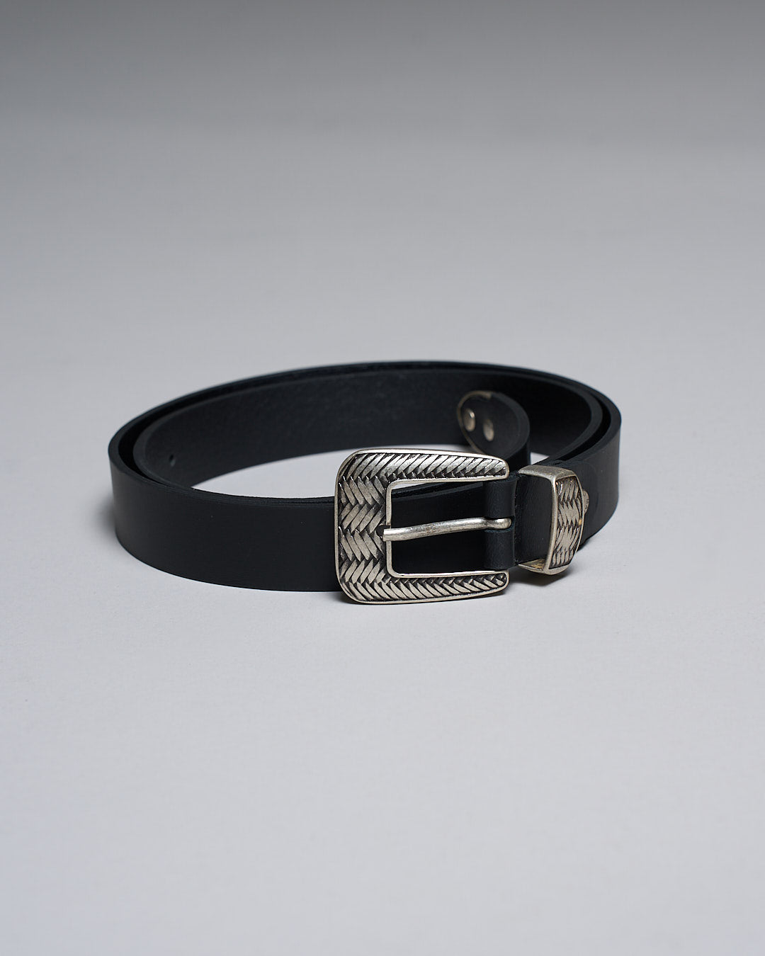 Cintura con trittico intrecciato nero