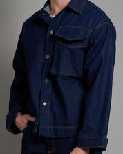 Giacca in denim lavaggio zero