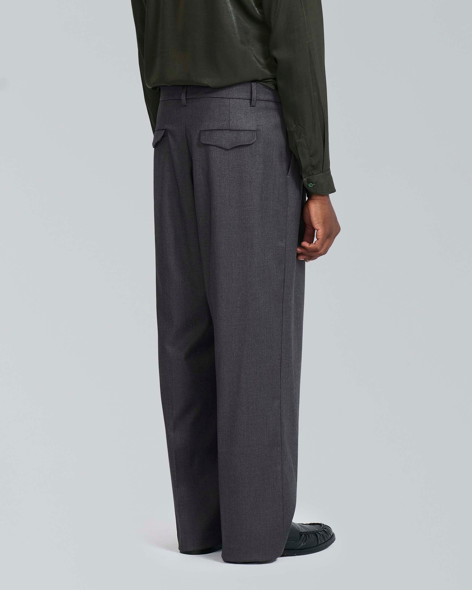 Pantalone wide leg strutturato