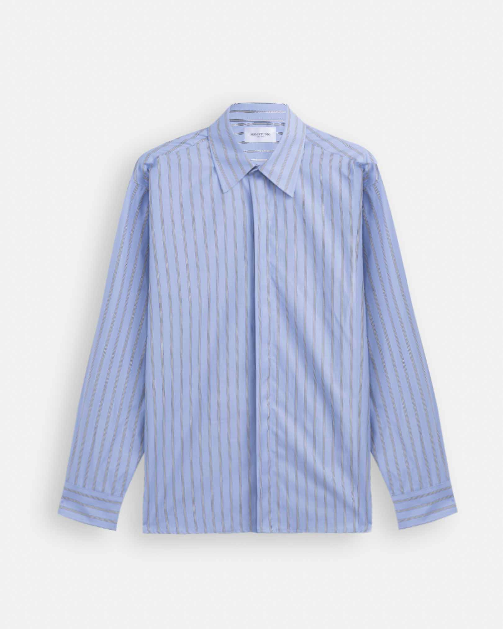 Camicia over a riga larga