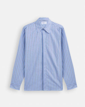 Camicia over a riga larga