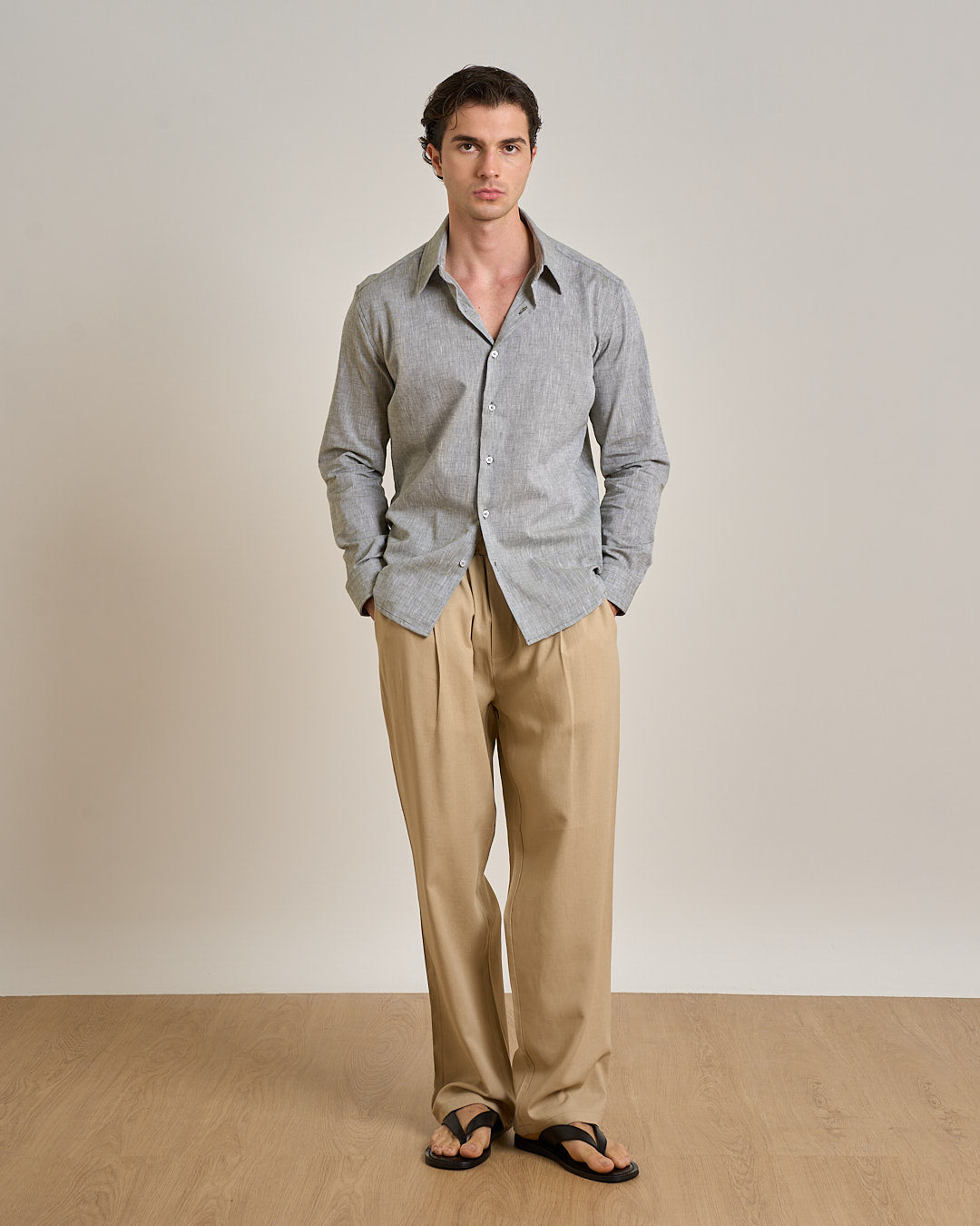 Camicia sartoriale in lino