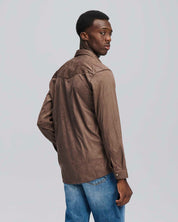 Camicia suede moro
