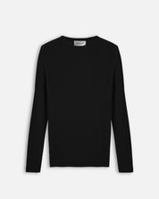 Maglia girocollo a coste