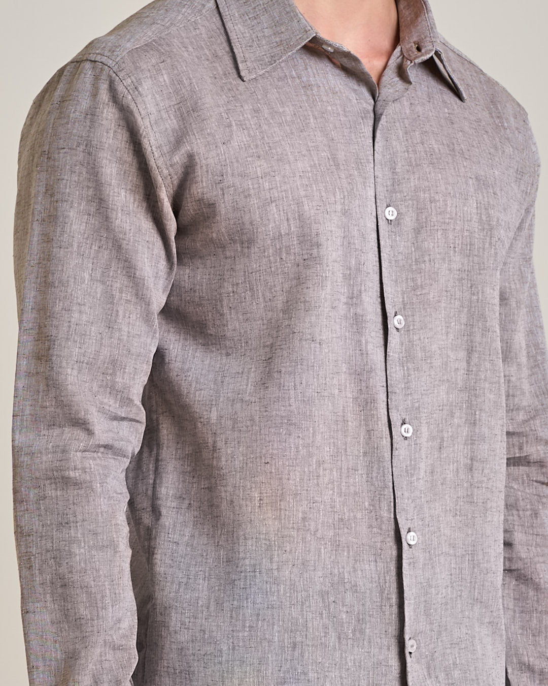 Camicia sartoriale in lino