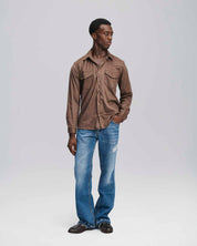 Camicia suede moro