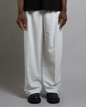 Pantalone Wide Leg con zip e bottone al fondo