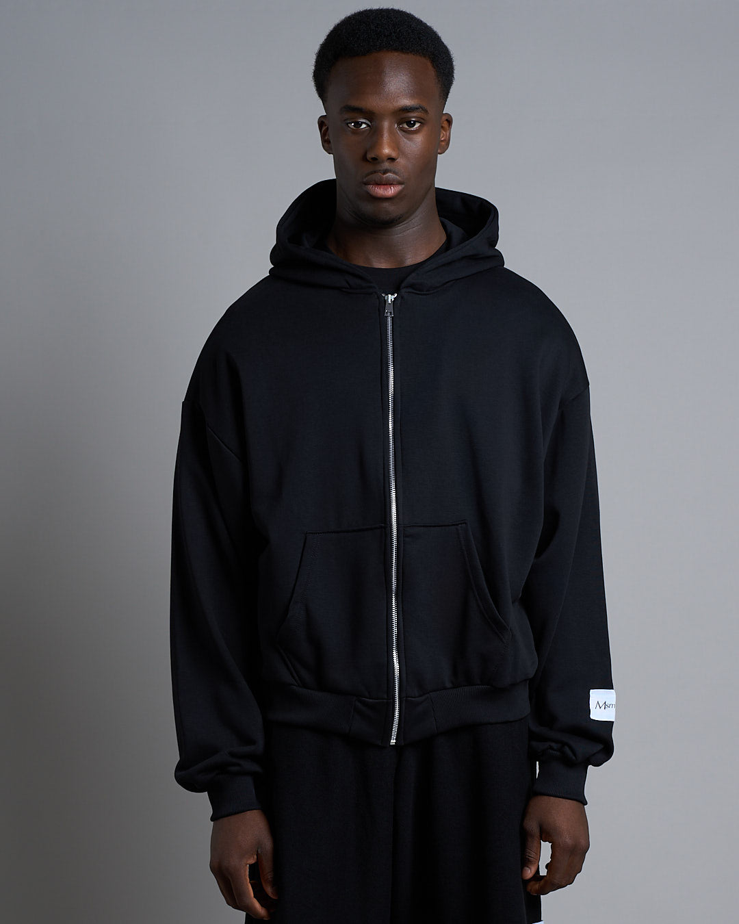 Felpa a giacca diagonale con zip
