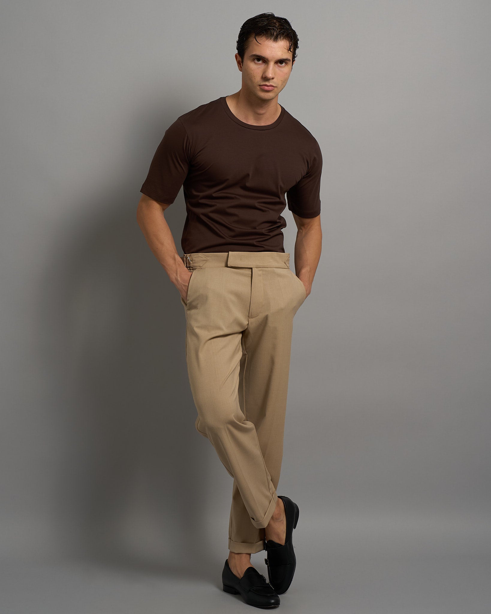 Pantalone Strutturato con fibbia