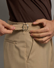 Pantalone Strutturato con fibbia