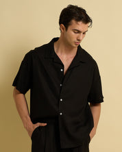 Camicia collo a Bowling in lino