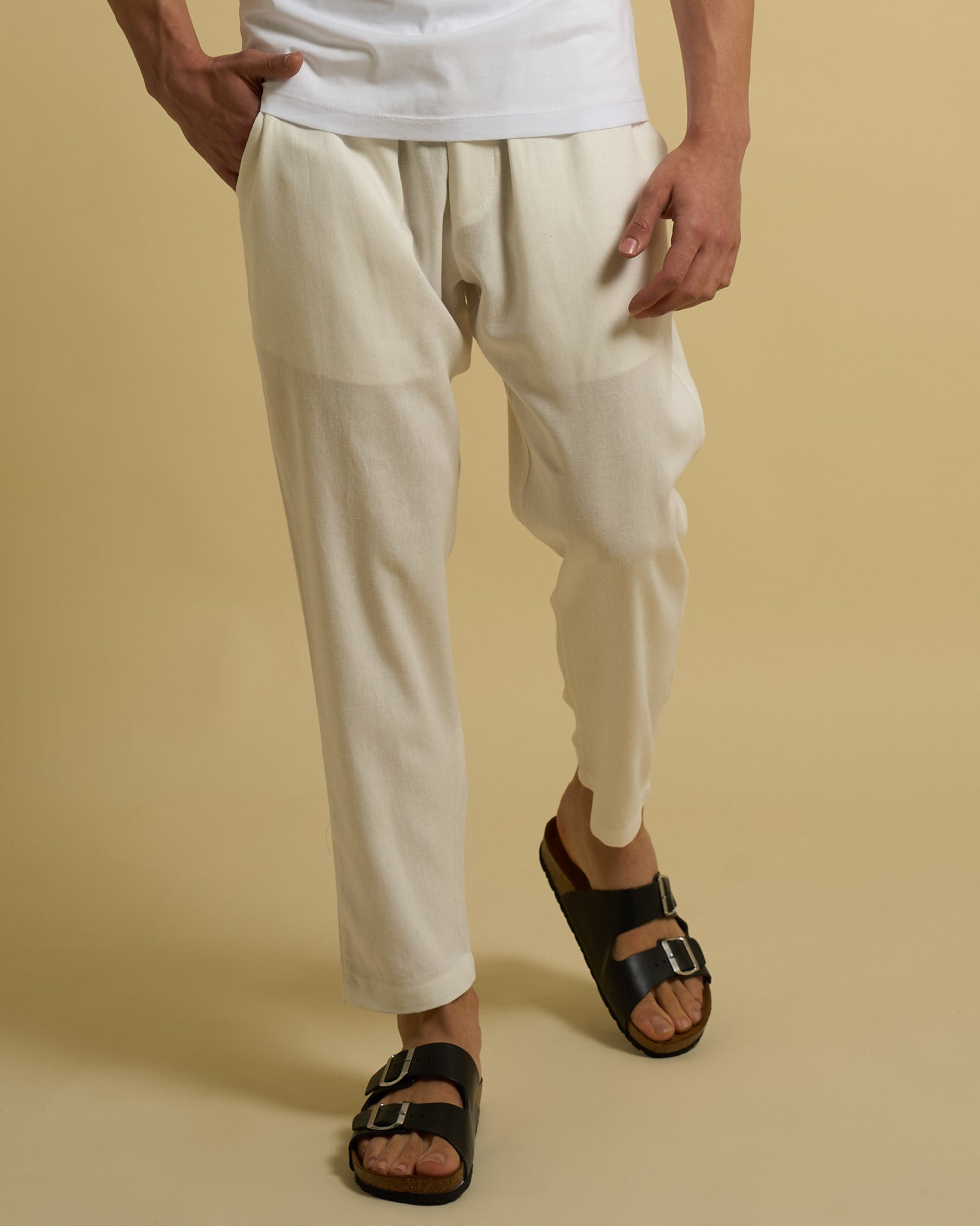 Pantalaccio Jogger in lino