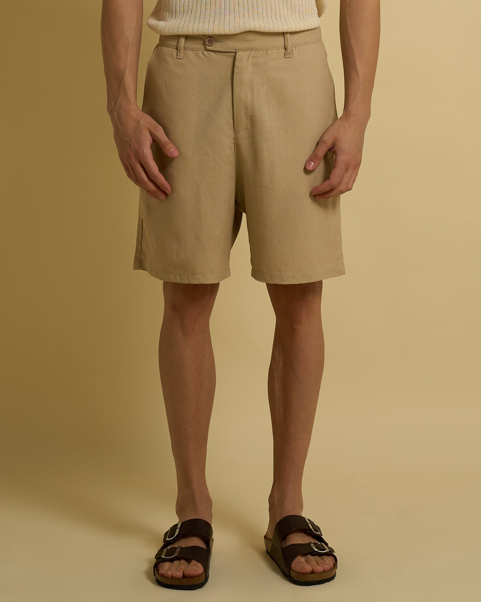 Bermuda Regular Fit in lino