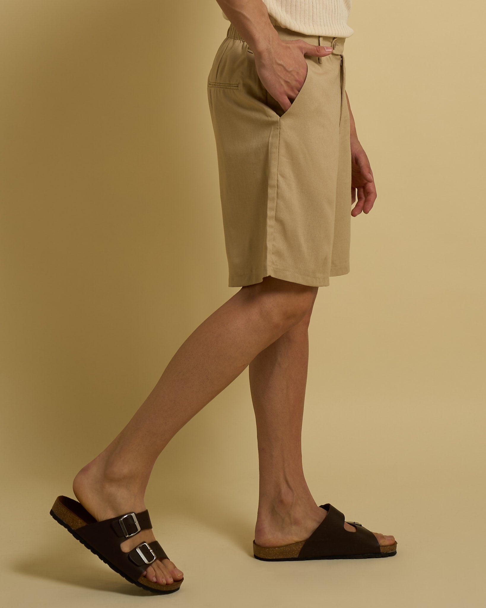 Bermuda Regular Fit in lino