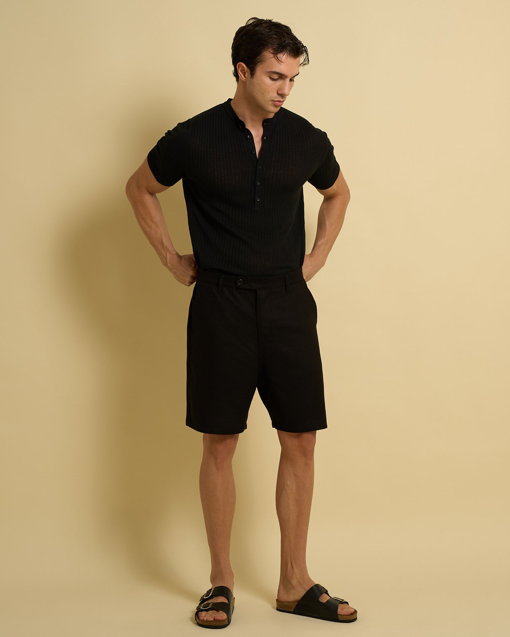 Bermuda Regular Fit in lino