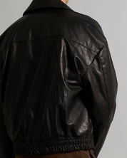 Giacca in pelle con tasconi