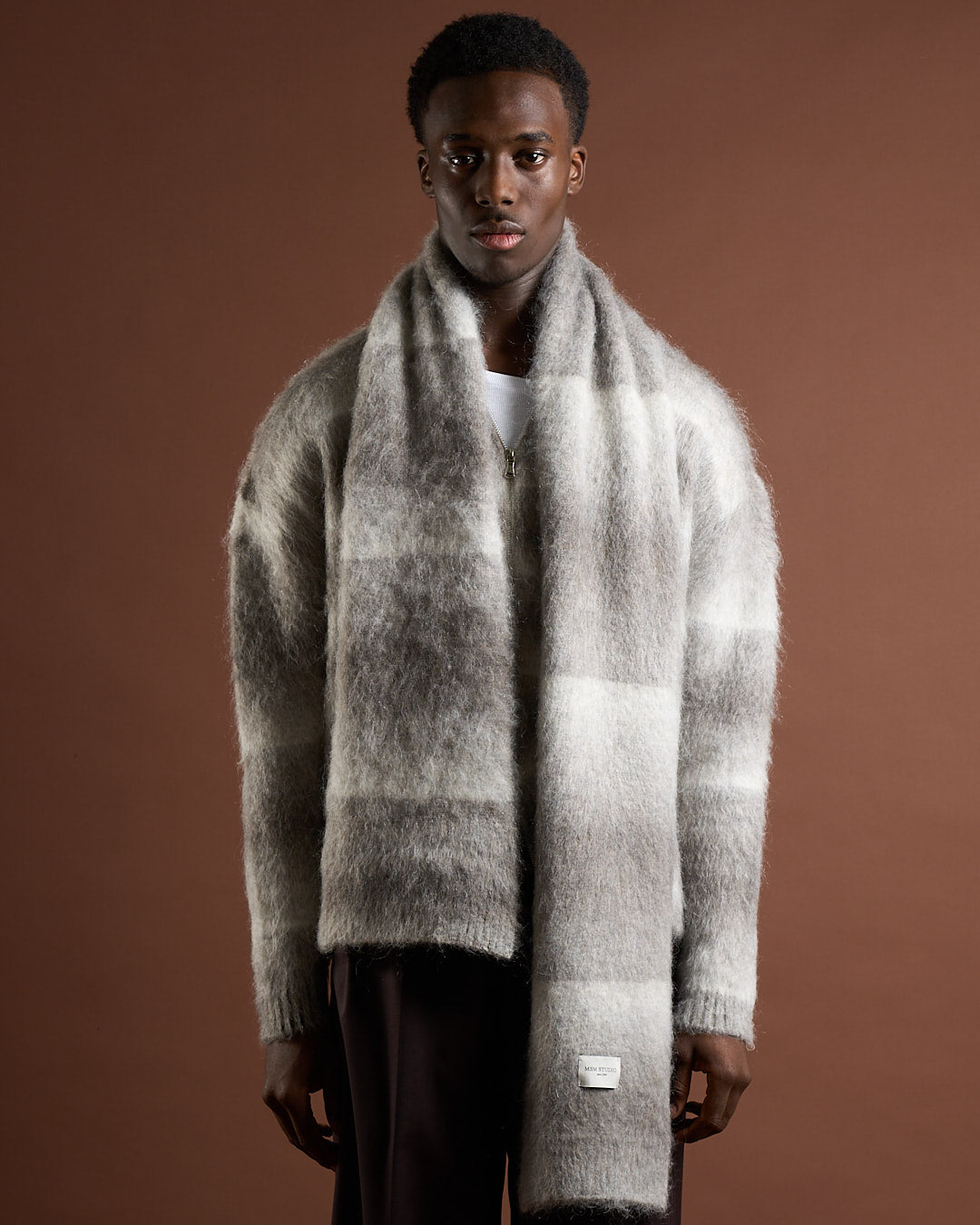 Sciarpa in lana Mohair sfumata