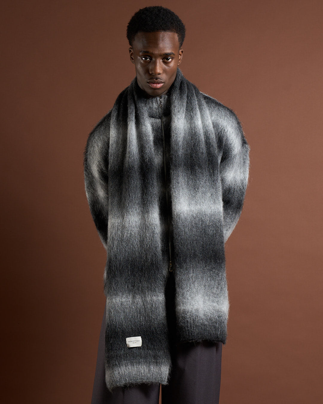 Sciarpa in lana Mohair sfumata