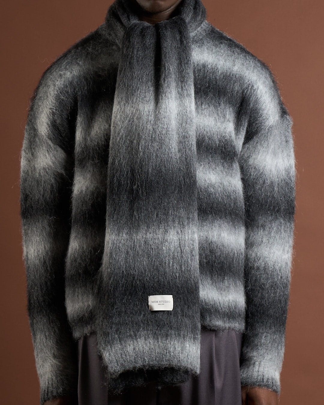 Sciarpa in lana Mohair sfumata