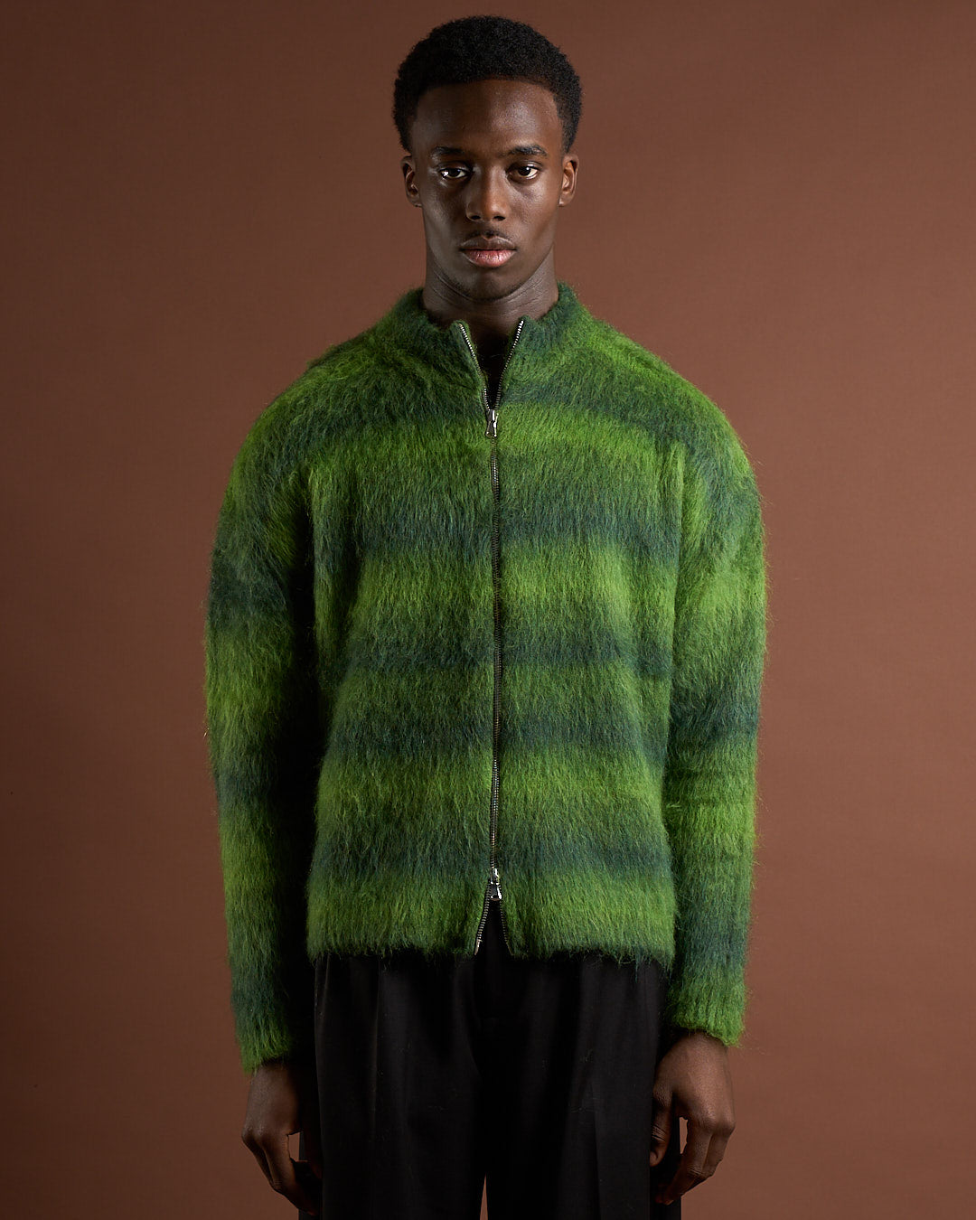 Cardigan in lana mohair sfumato Limited Edition