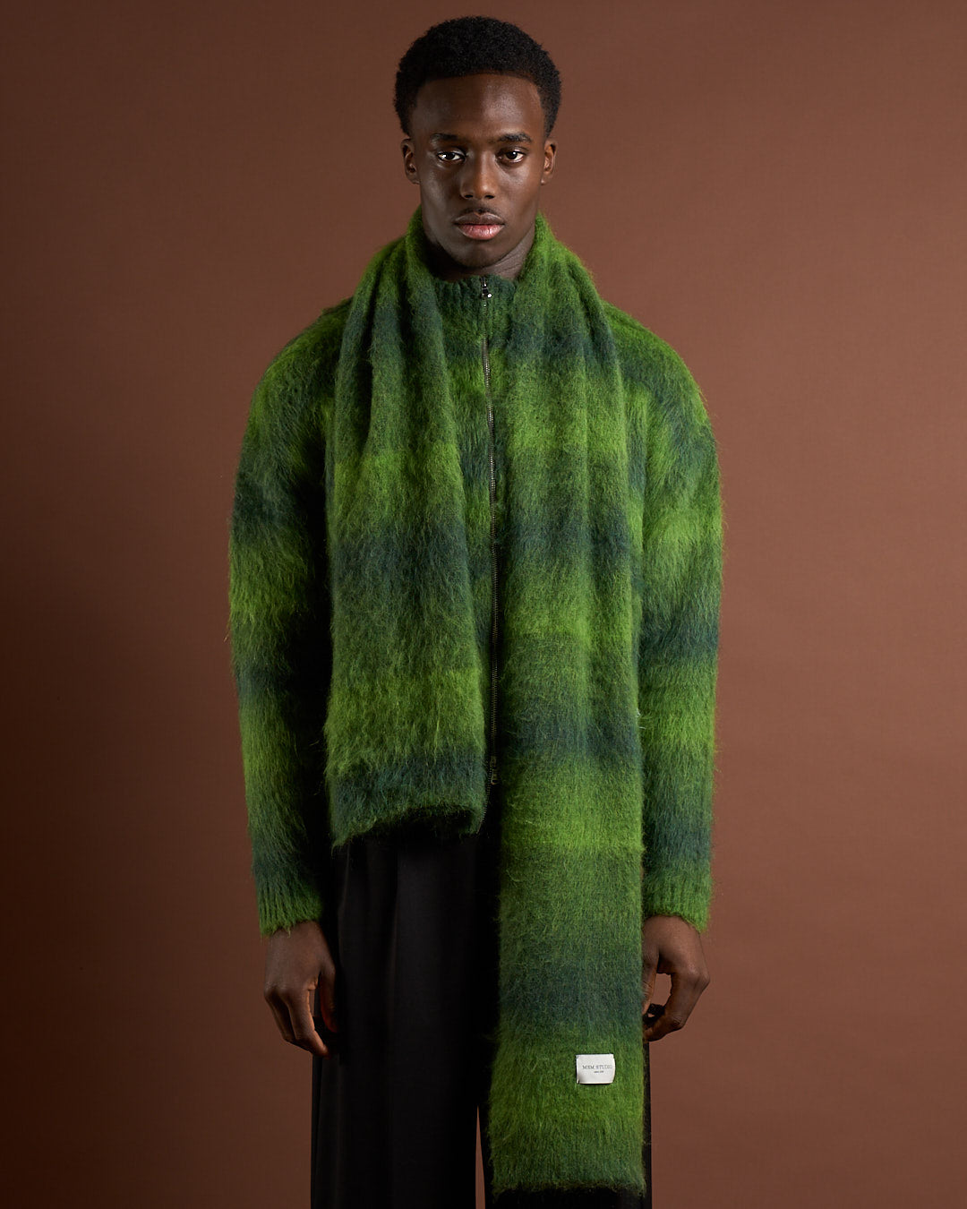 Sciarpa in lana Mohair sfumata