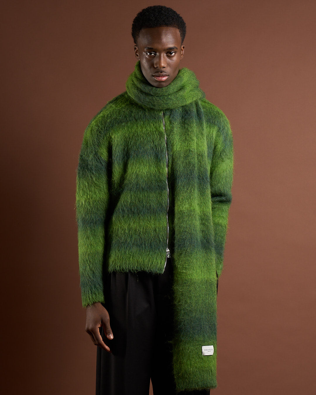 Sciarpa in lana Mohair sfumata