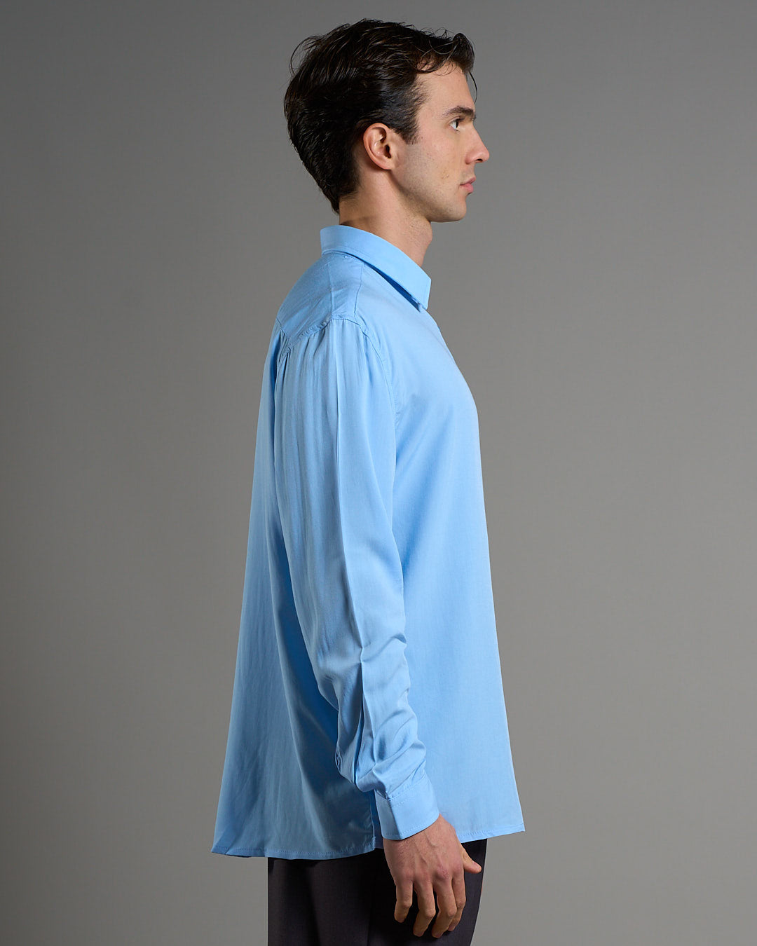 Camicia in Viscosa a tinta unita