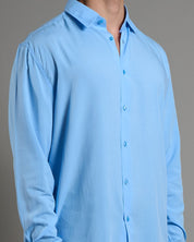 Camicia in Viscosa a tinta unita