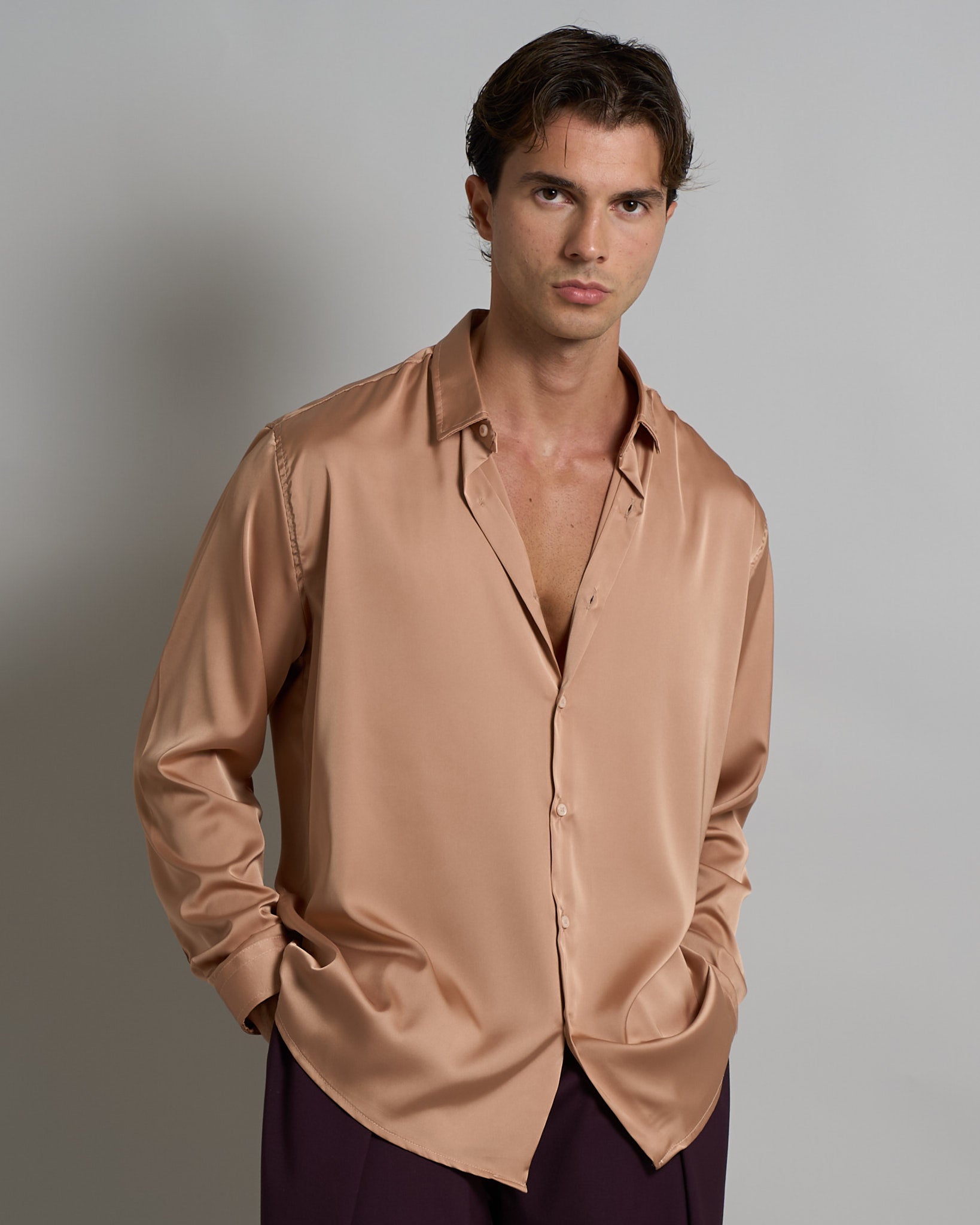 Camicia Effetto Seta