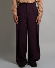 Pantalone Wide Fit con pieghe