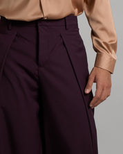 Pantalone Wide Fit con pieghe