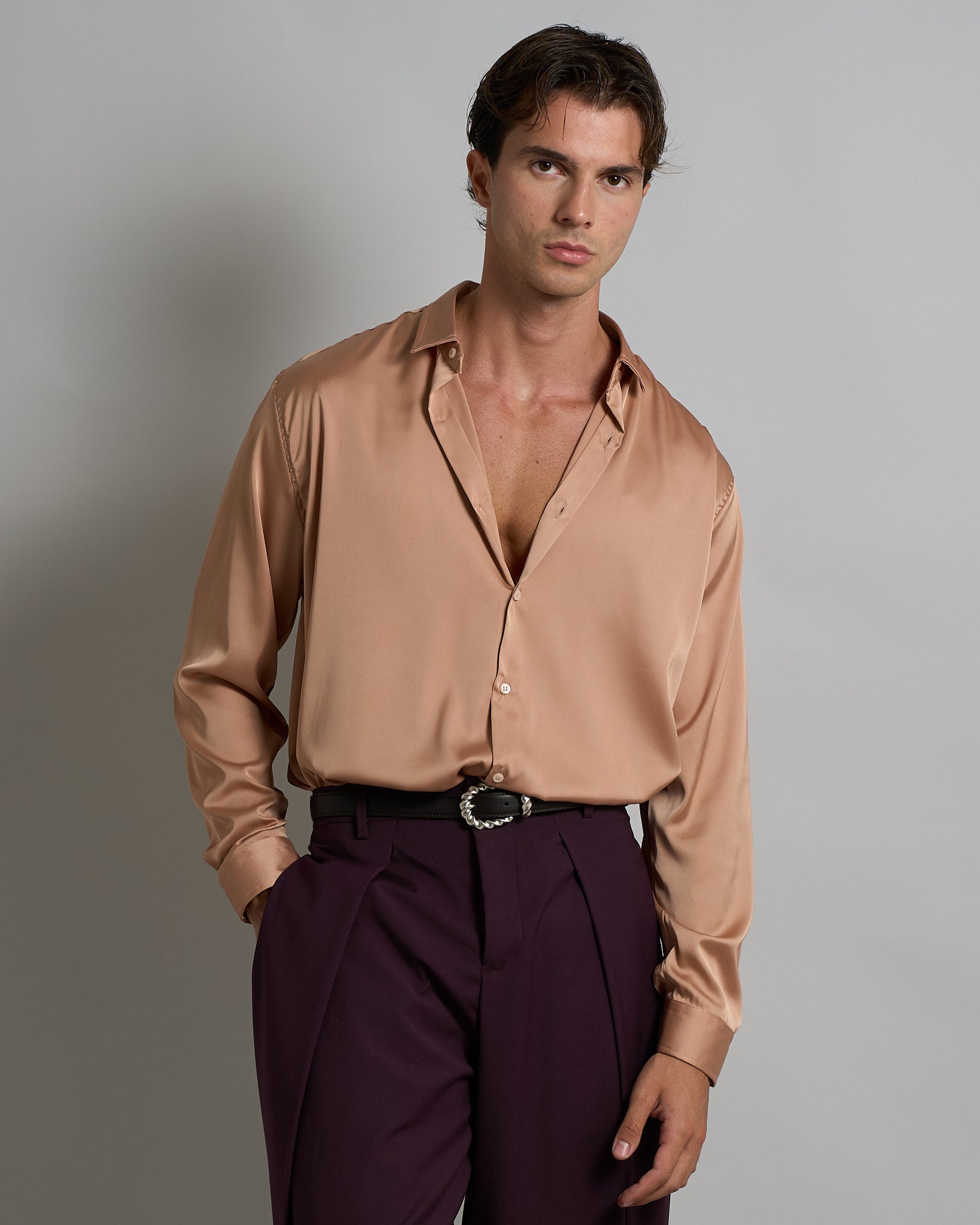 Camicia Effetto Seta