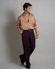 Pantalone Wide Fit con pieghe