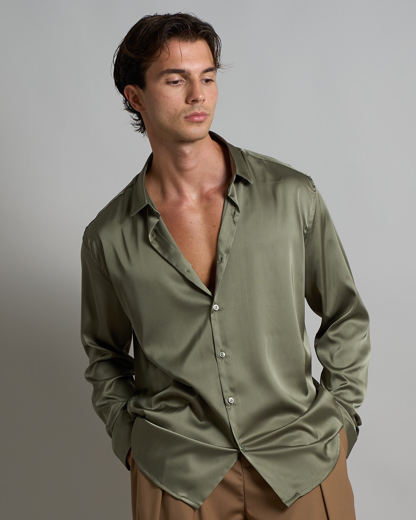 Camicia Effetto Seta