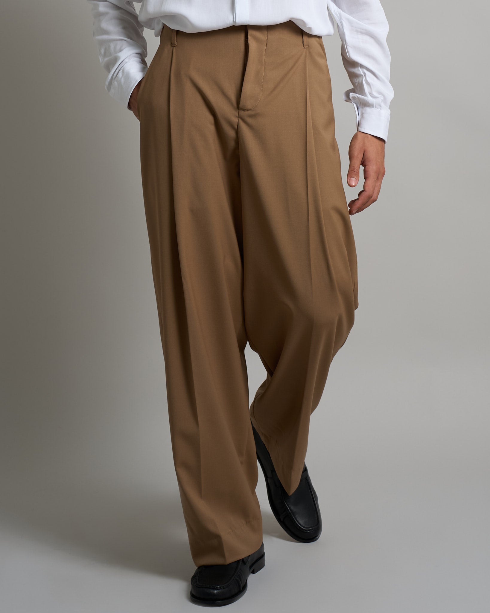 Pantalone Relaxed Fit Vita Alta