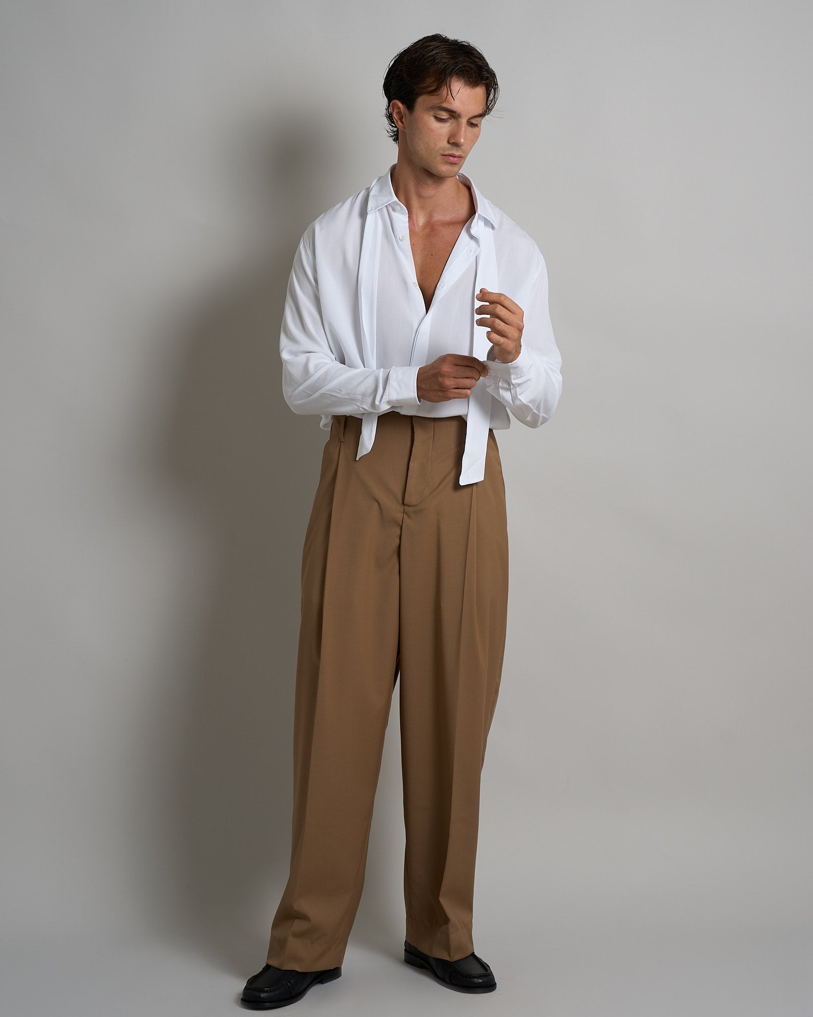Pantalone Relaxed Fit Vita Alta