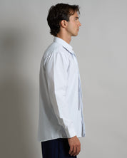 Camicia rigata con fiocco