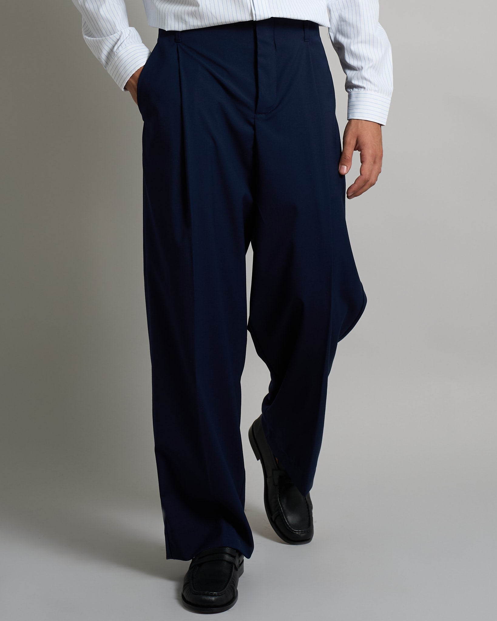 Pantalone Relaxed Fit Vita Alta