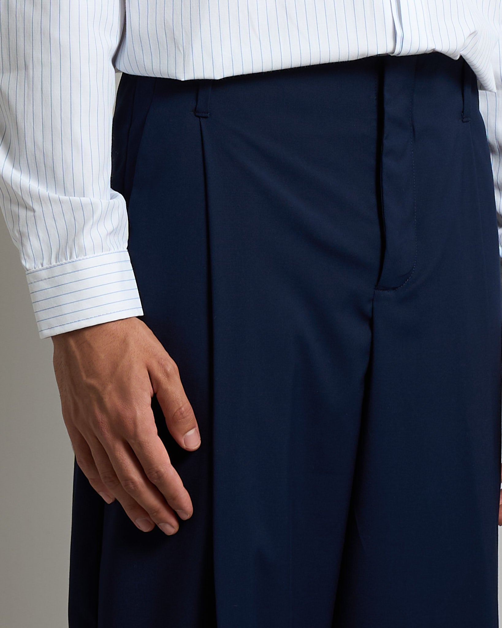 Pantalone Relaxed Fit Vita Alta