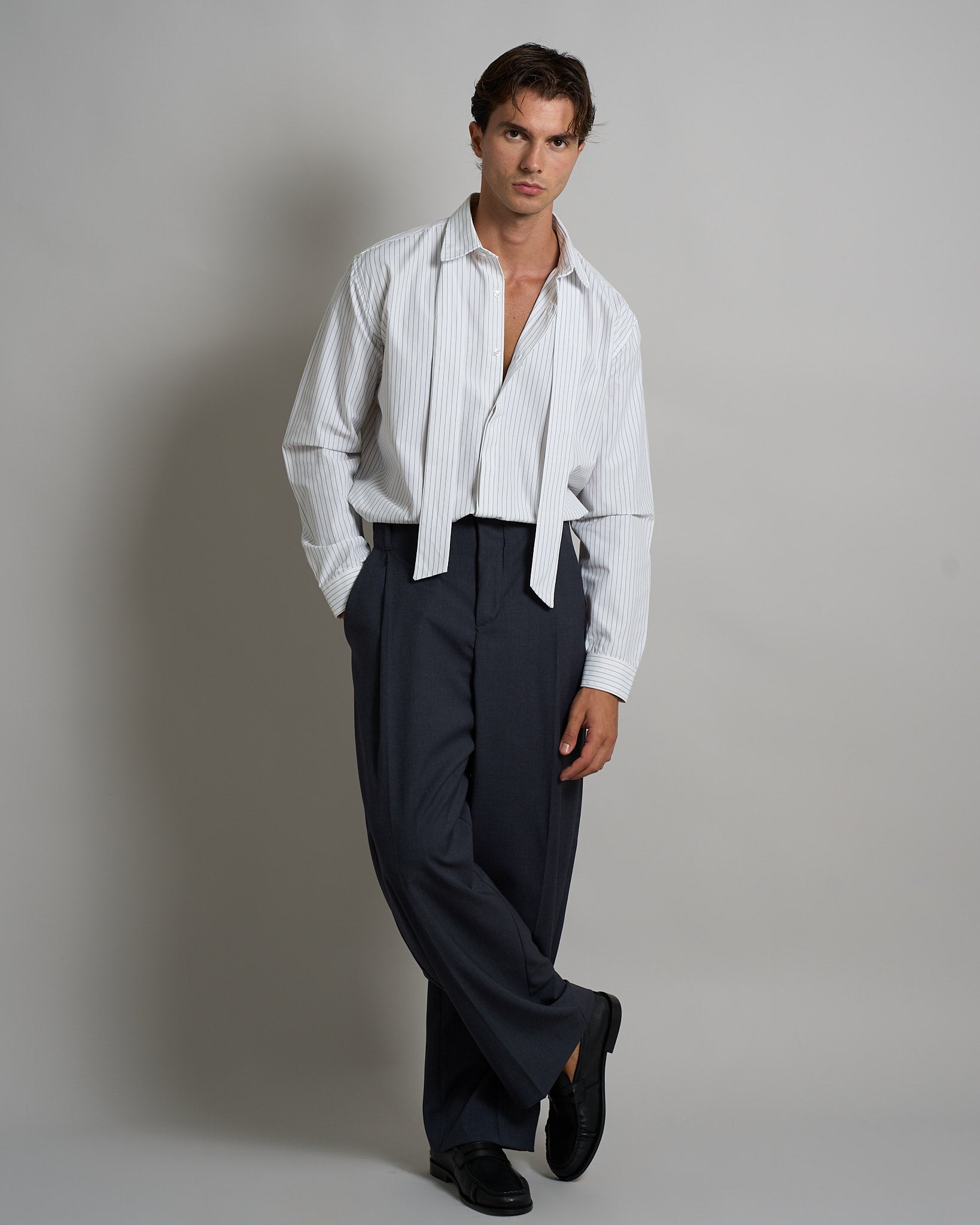 Pantalone Relaxed Fit Vita Alta