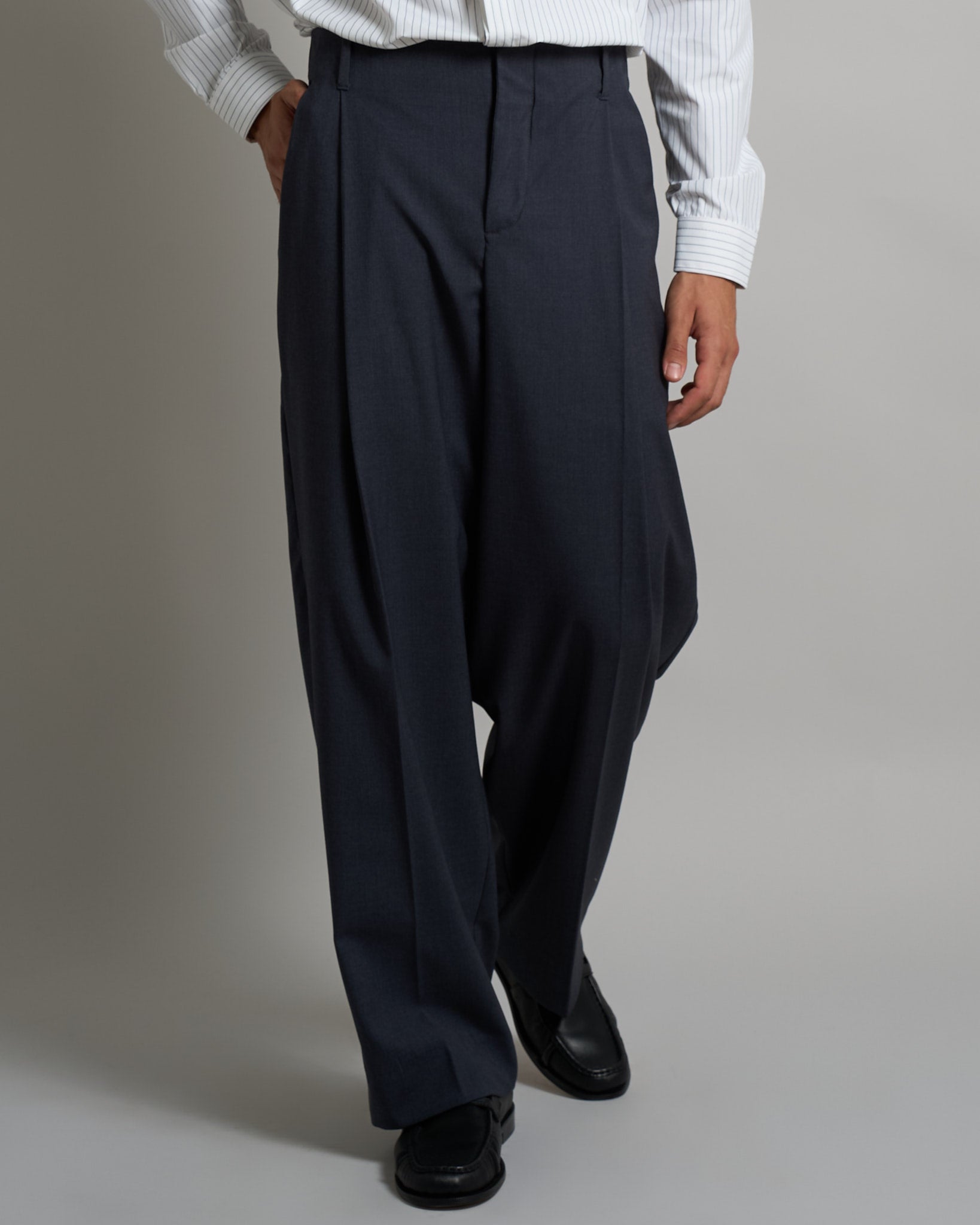 Pantalone Relaxed Fit Vita Alta