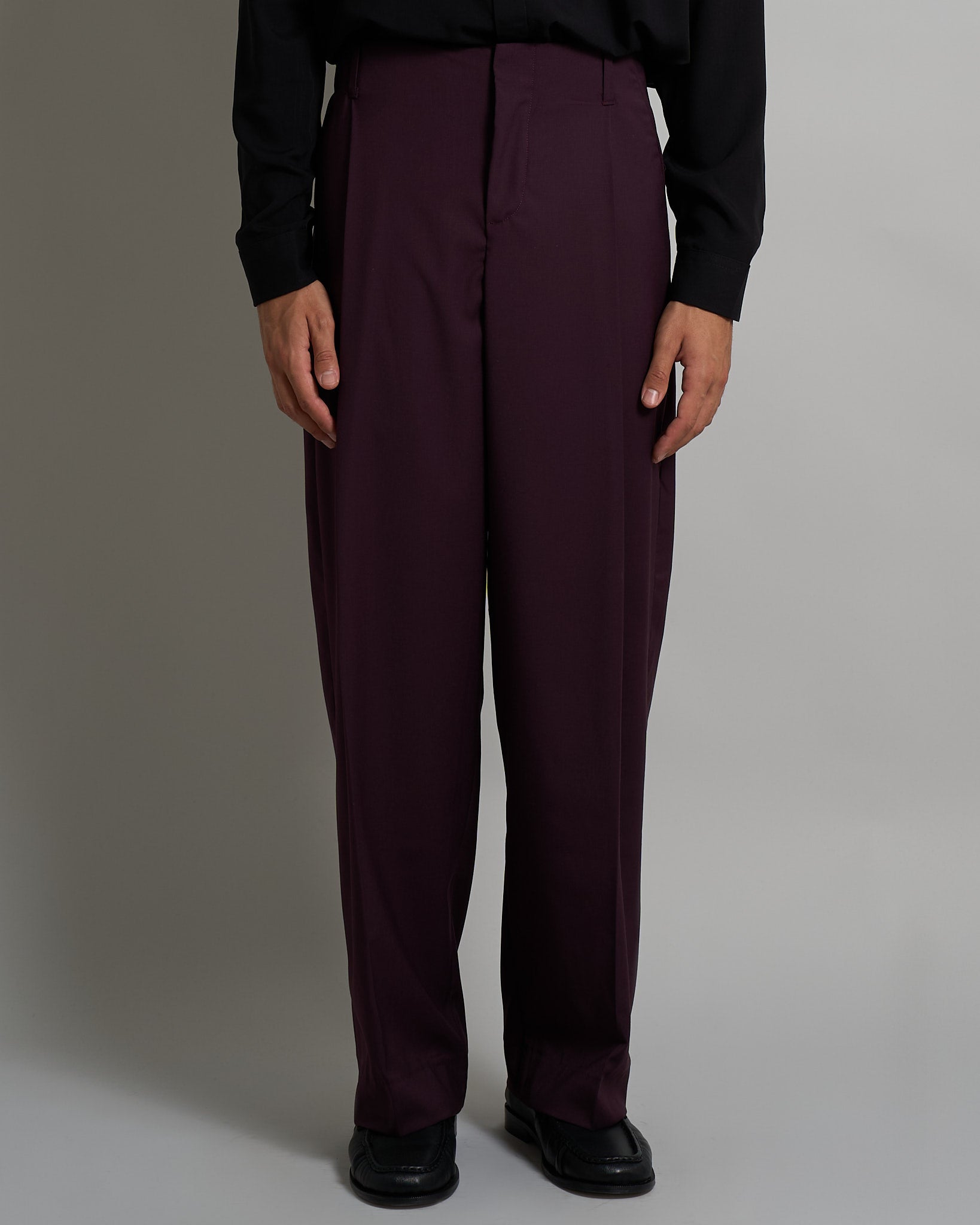 Pantalone Relaxed Fit Vita Alta