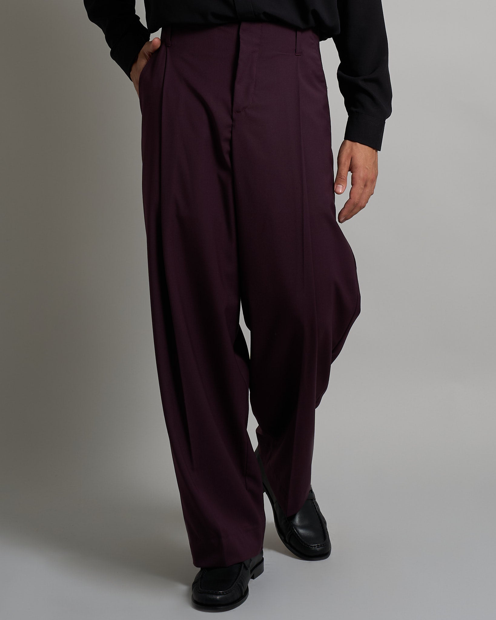 Pantalone Relaxed Fit Vita Alta
