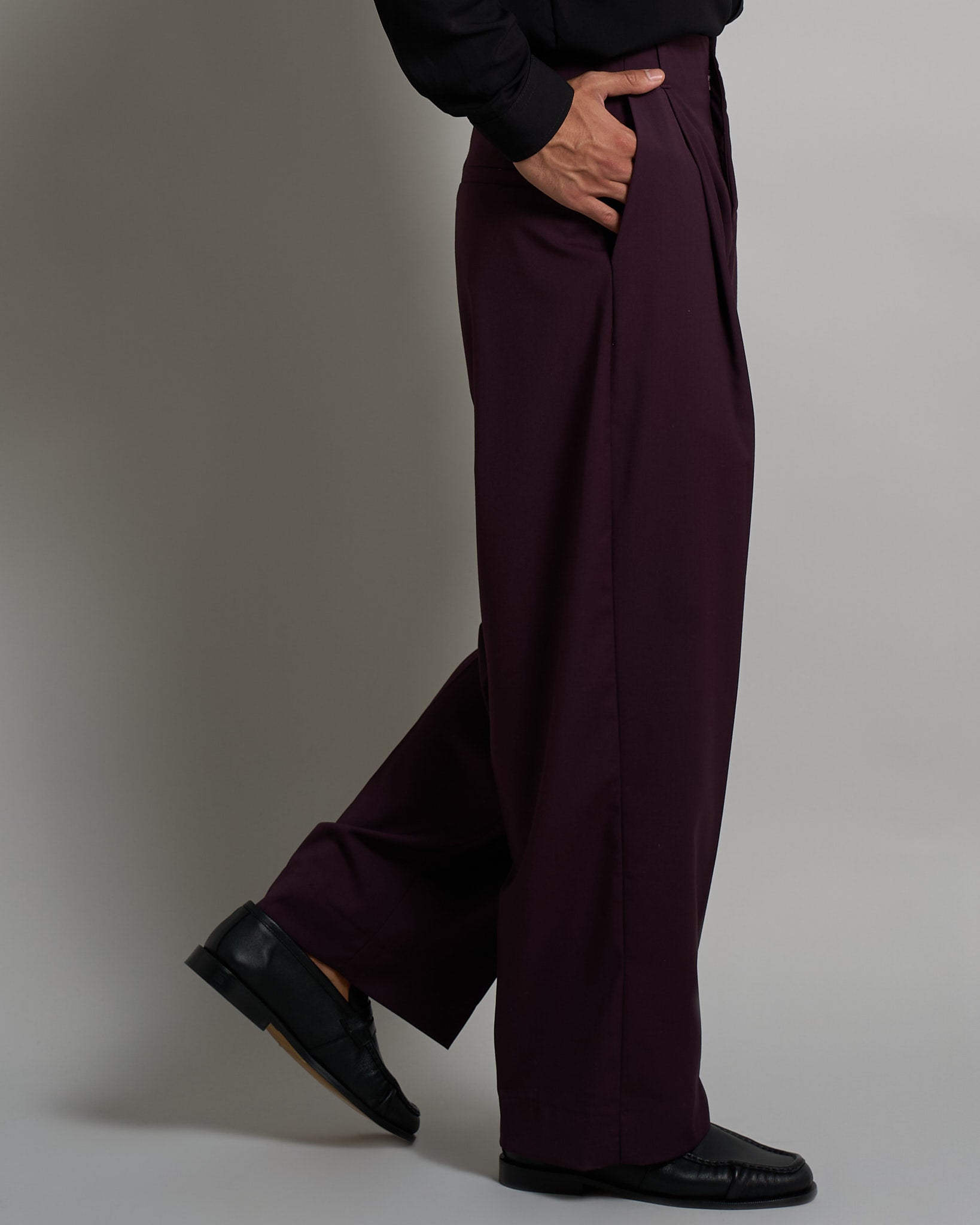 Pantalone Relaxed Fit Vita Alta