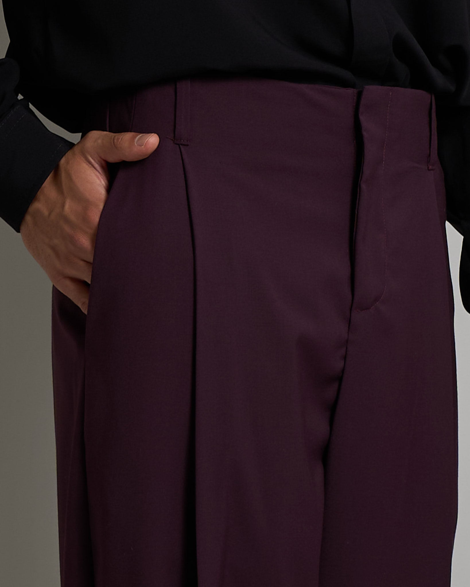 Pantalone Relaxed Fit Vita Alta