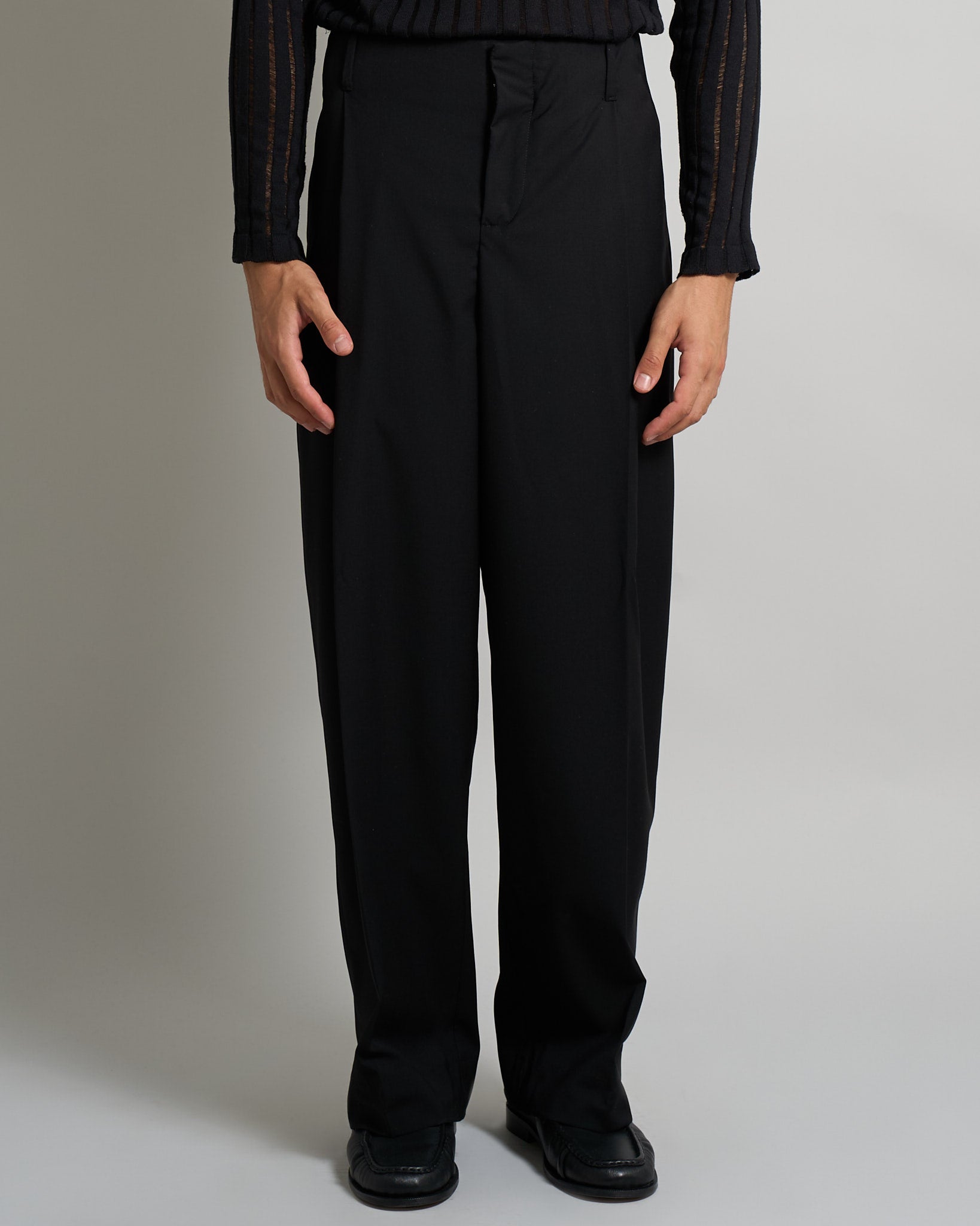 Pantalone Relaxed Fit Vita Alta