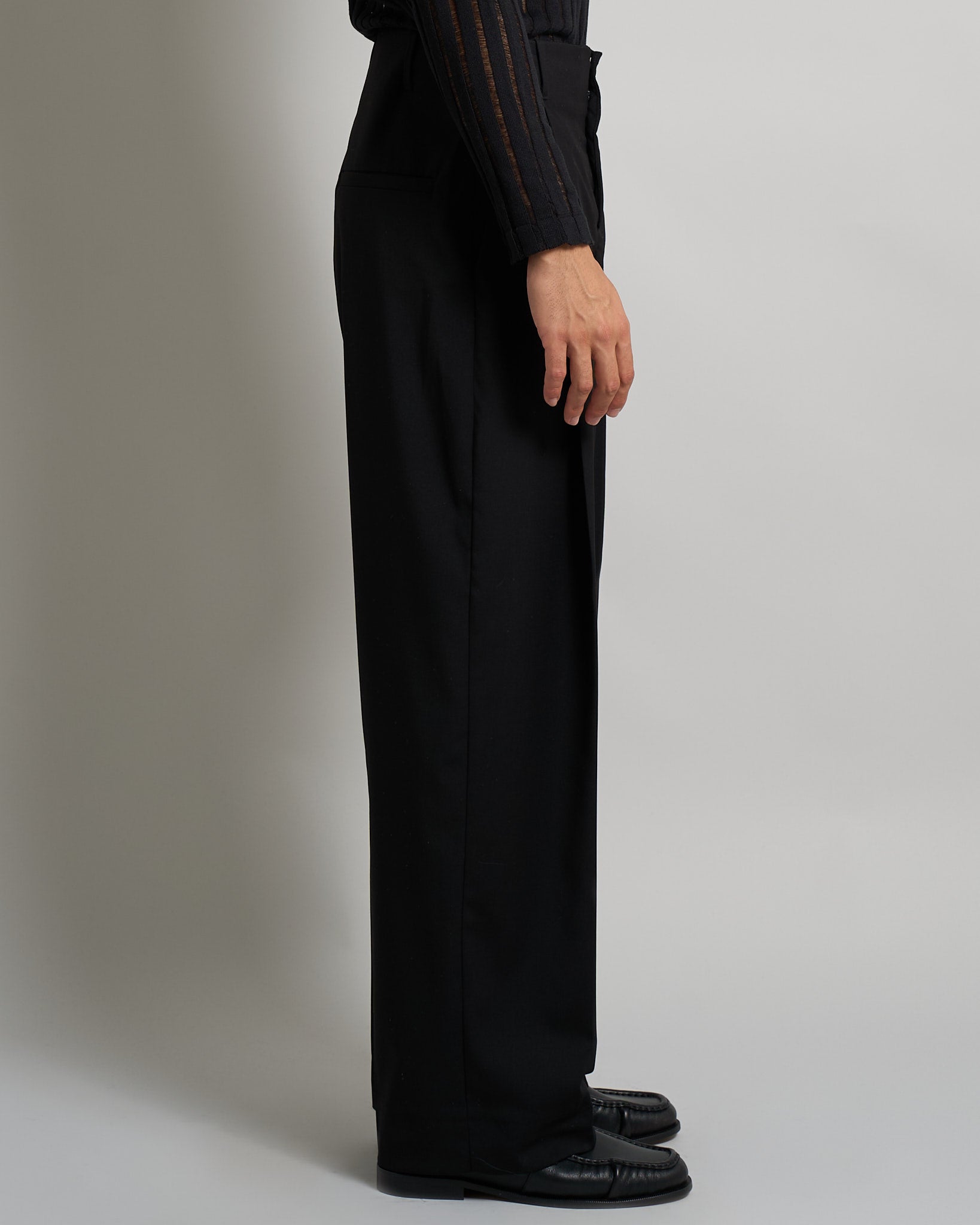 Pantalone Relaxed Fit Vita Alta