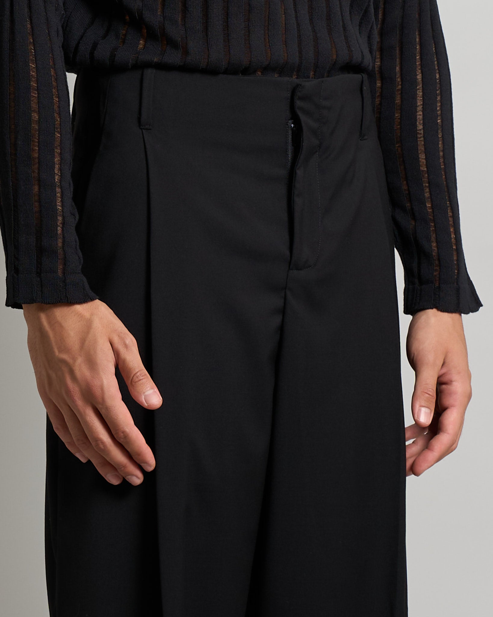 Pantalone Relaxed Fit Vita Alta