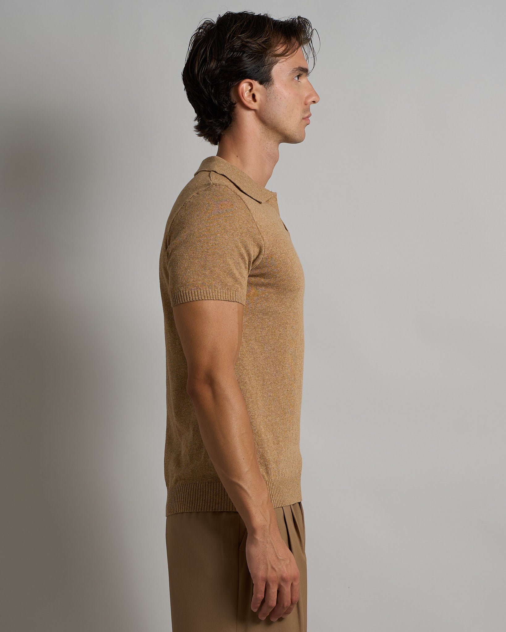 Polo mezza manica senza bottoni